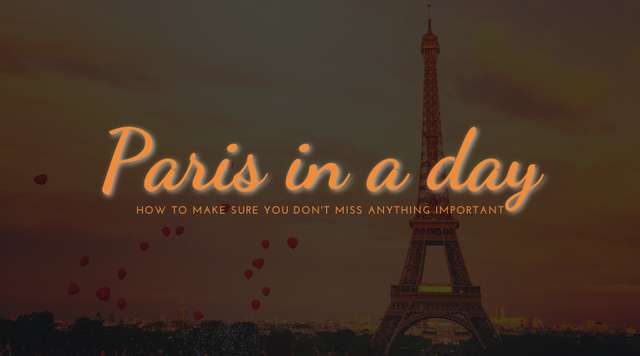パリを一日で観光するなら